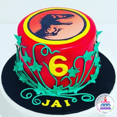 Jurassic Park Themed Cake.jpg
